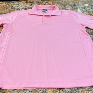 Men’s size large pink Nike golf shirt dry fit